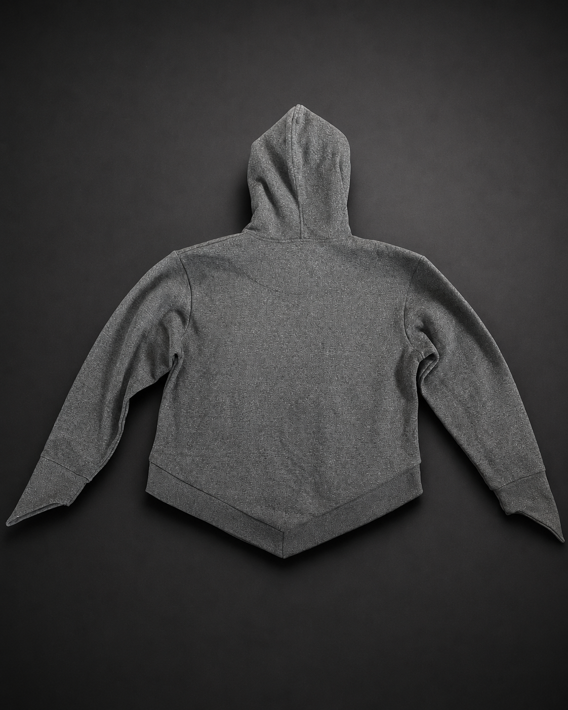 V-Silhouette Hoodie Charcoal view 3