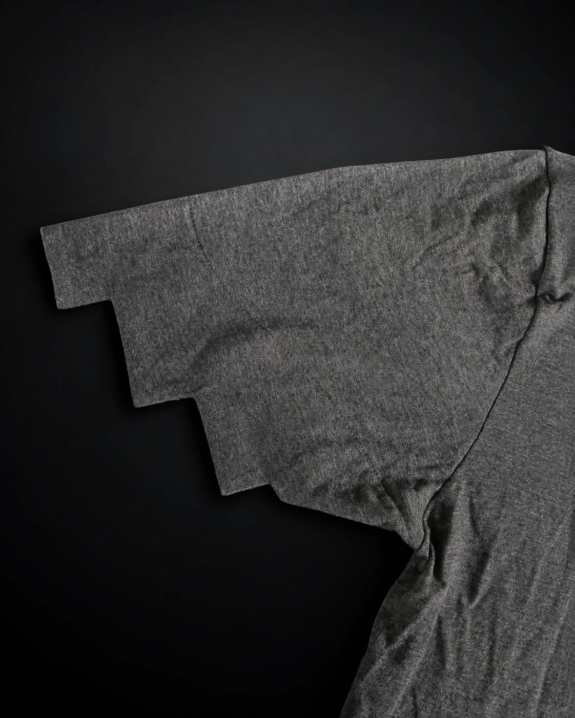 Stair Cut T-Shirt sleeve detail